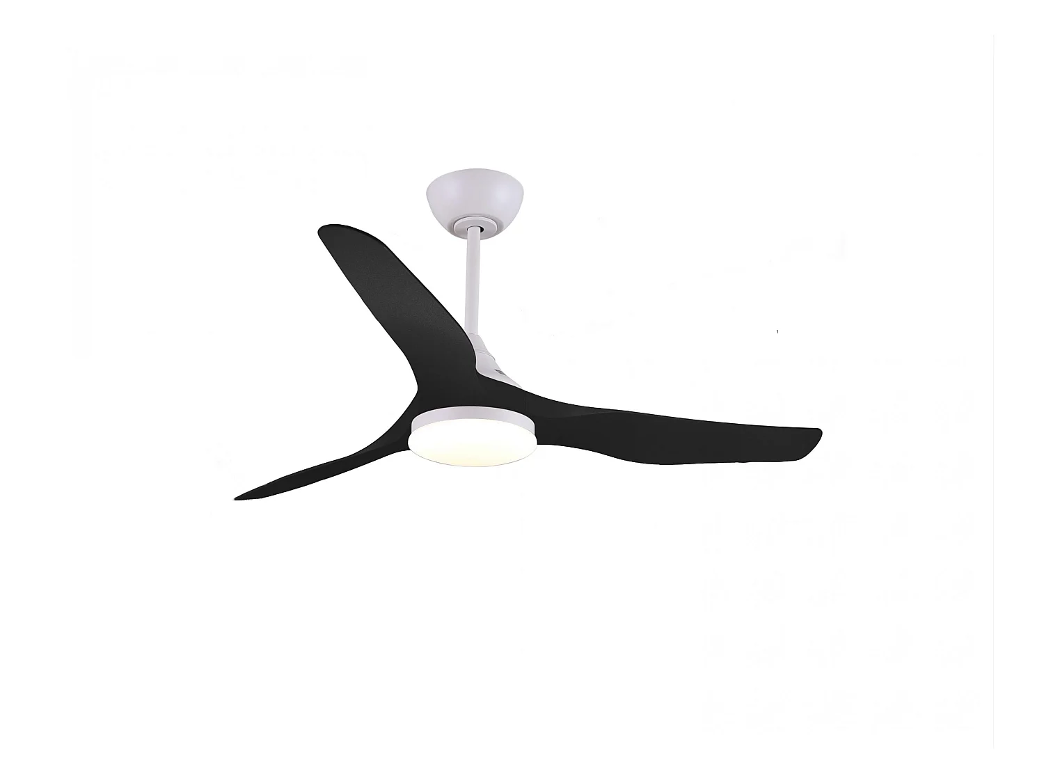 Ventilateur de plafond silencieux avec lumière