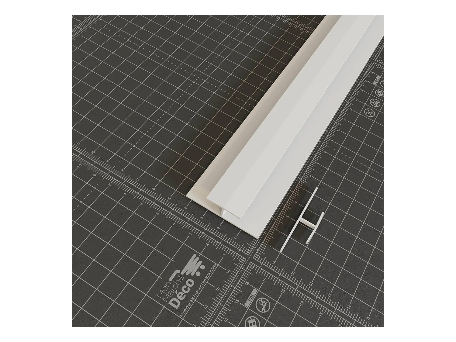 Profil de Jonction PVC 8 mm - Longueur 2.60 m - Blanc