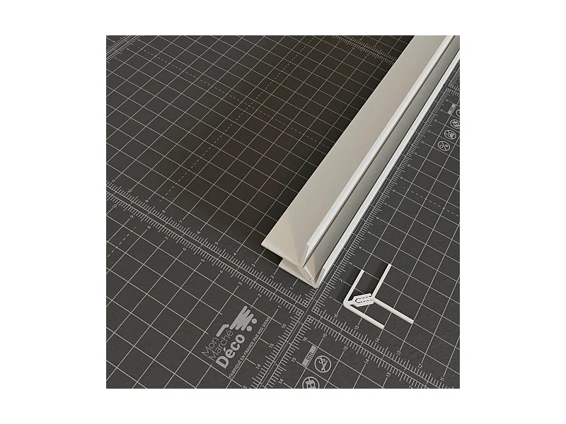 Profil d'Angle PVC Clipsable 8 mm - Longueur 2.60 m - Blanc