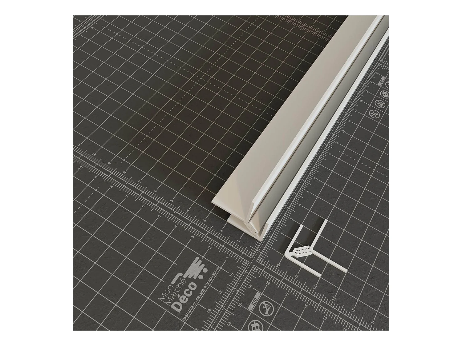 Profil d'Angle PVC Clipsable 8 mm - Longueur 2.60 m - Blanc