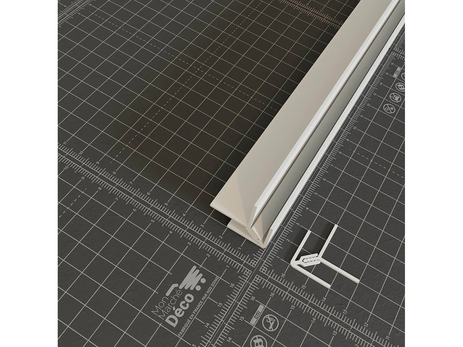 Profil d'Angle PVC Clipsable 8 mm - Longueur 2.60 m - Blanc