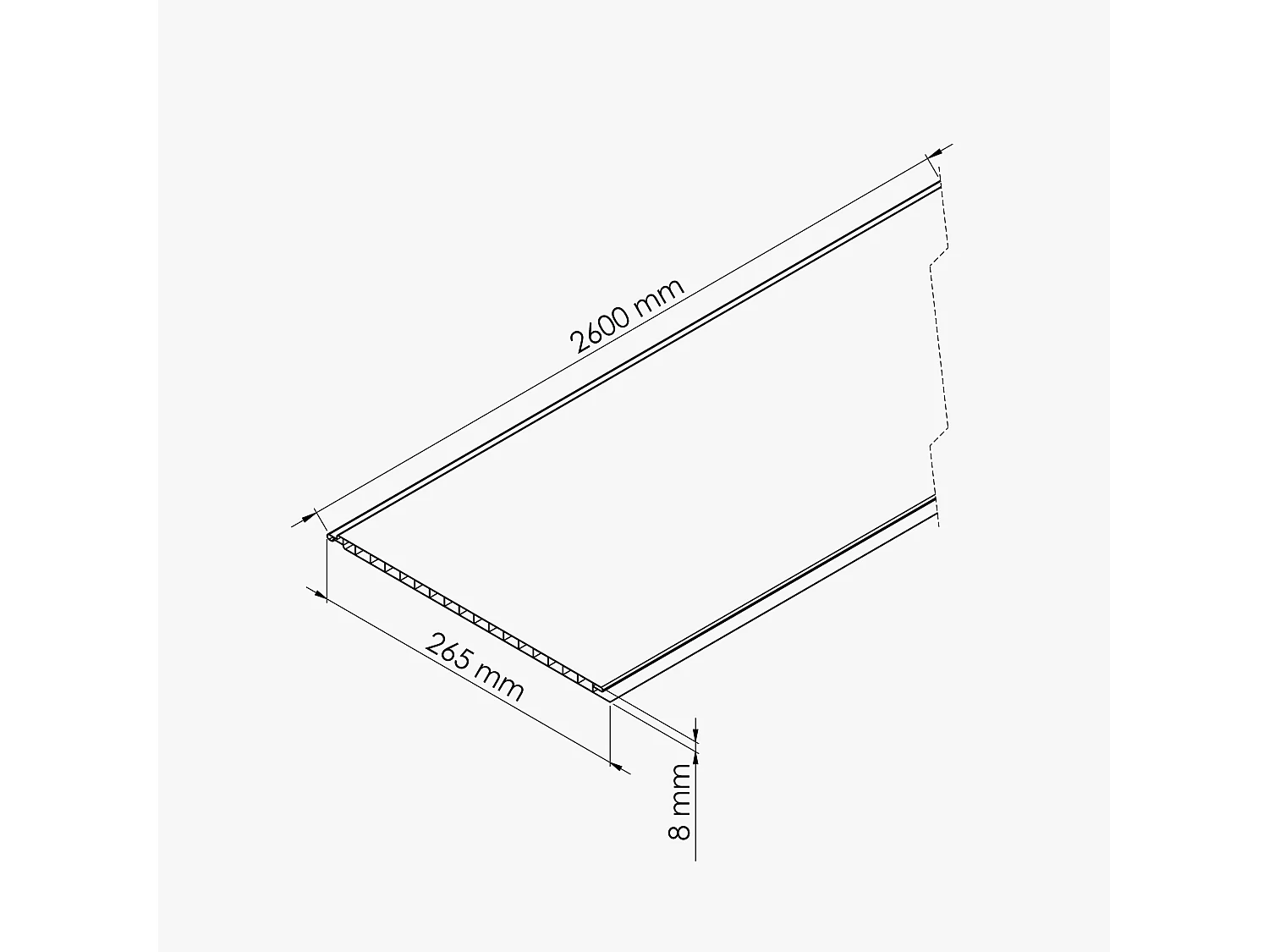 Lambris PVC 250 mm - Lot de 4 Lames - Chêne Naturel