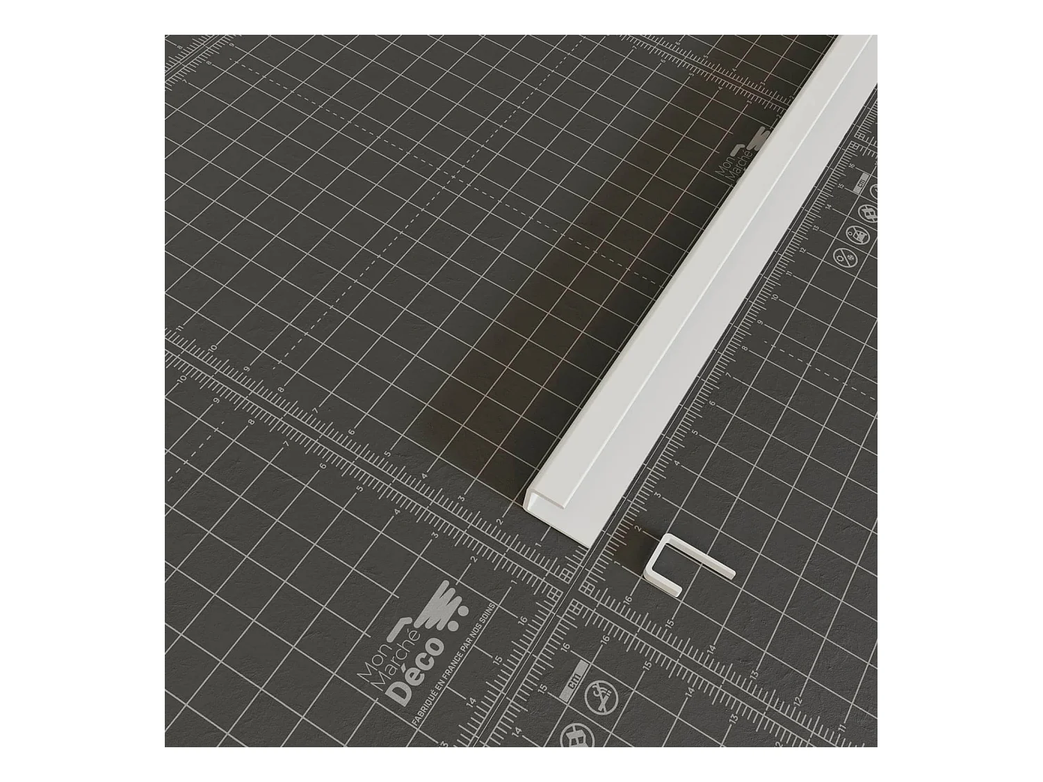 Profil d'Arrêt PVC Alimentaire 8 mm - Longueur 2.60 m - Blanc