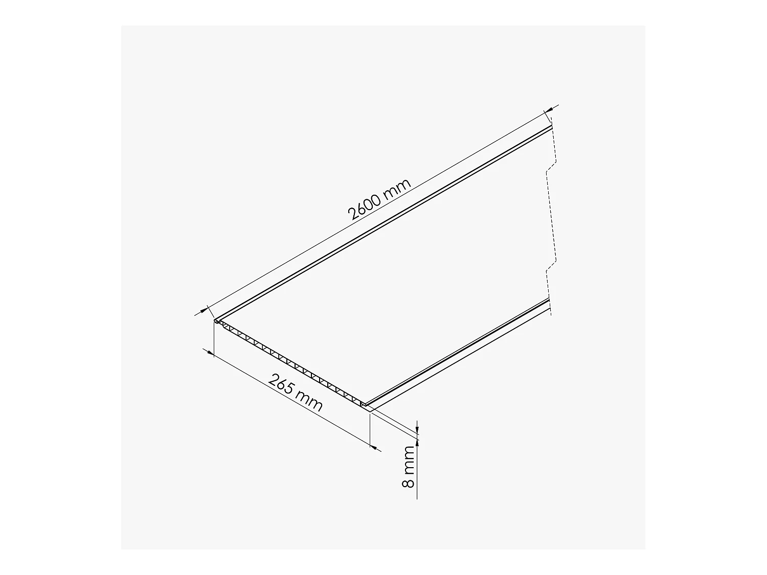 Lambris PVC 250 mm - Lot de 4 Lames - Blanc