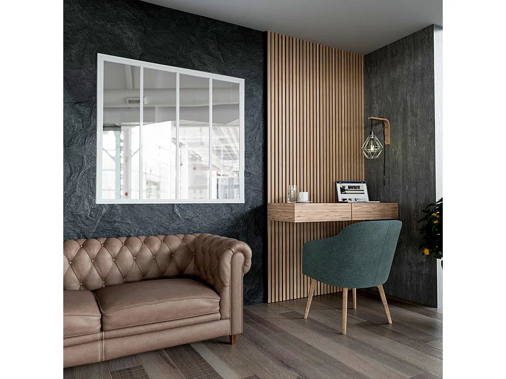 Verrière 4 Carreaux - Déjà Montée - Blanc