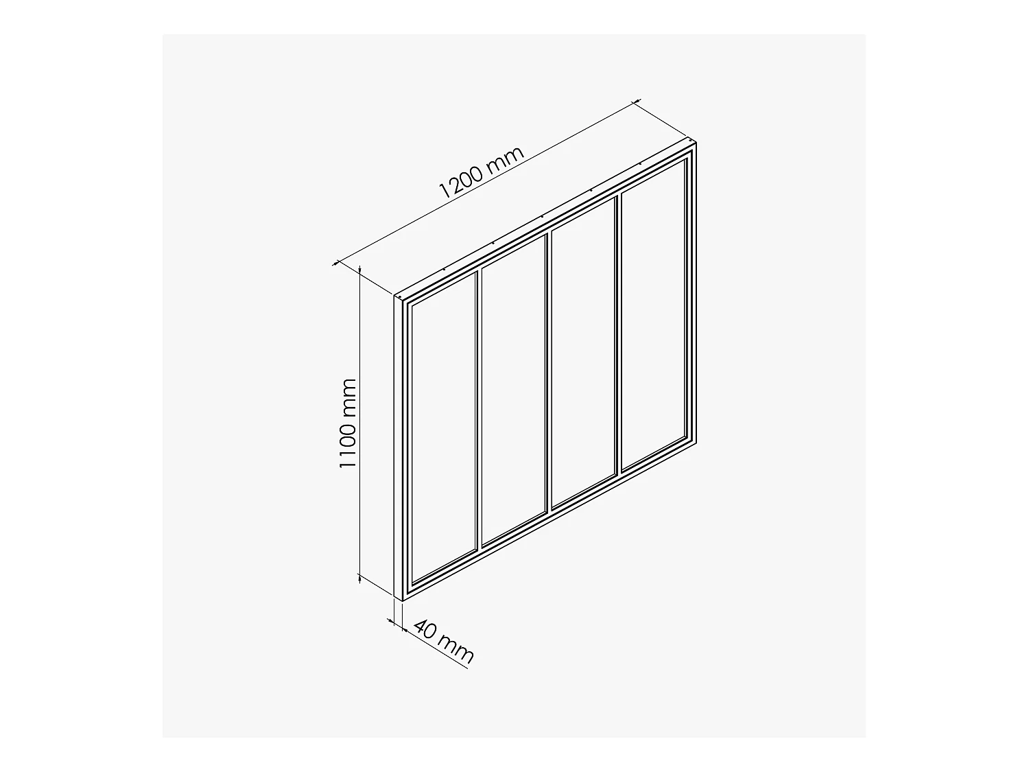 Verrière 4 Carreaux - Déjà Montée - Blanc