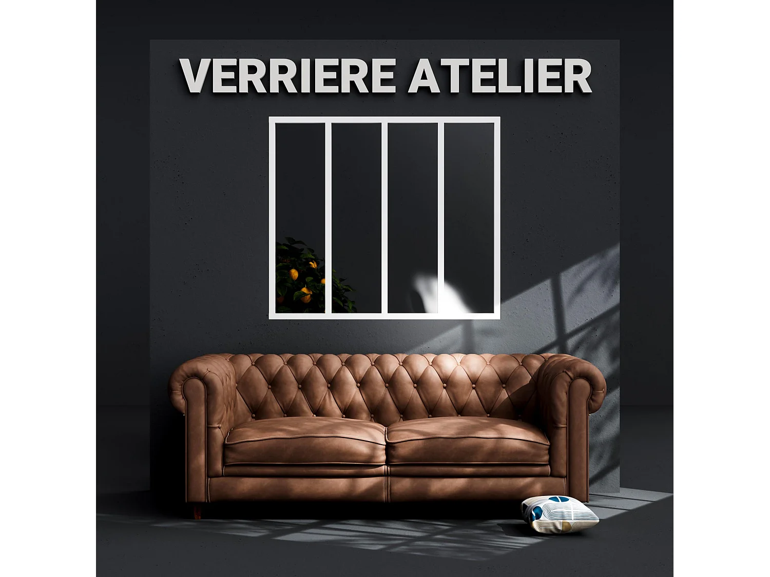 Verrière 4 Carreaux - En Kit - Blanc