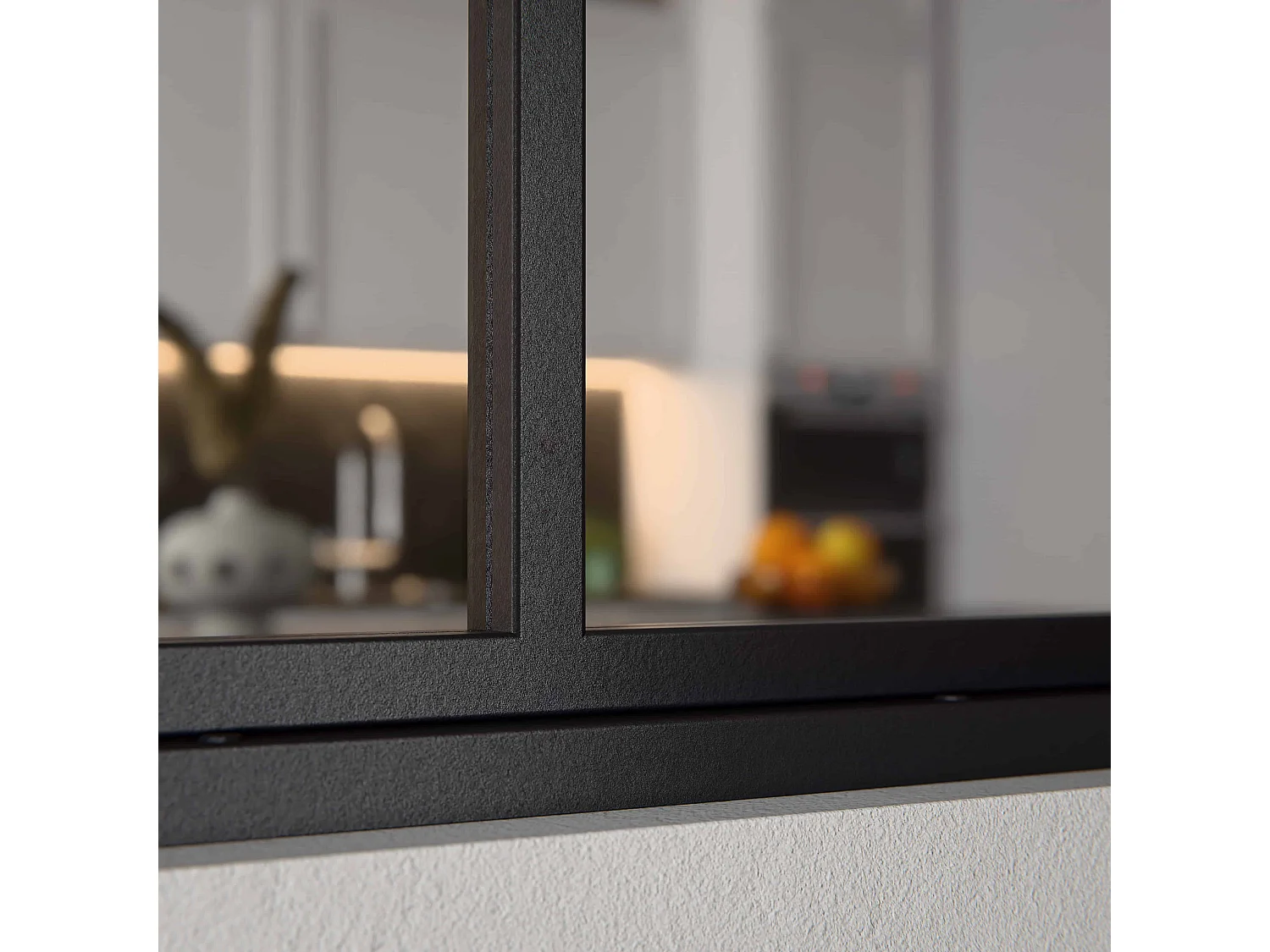 Verrière 5 Carreaux - Déjà Montée - Noir Mat