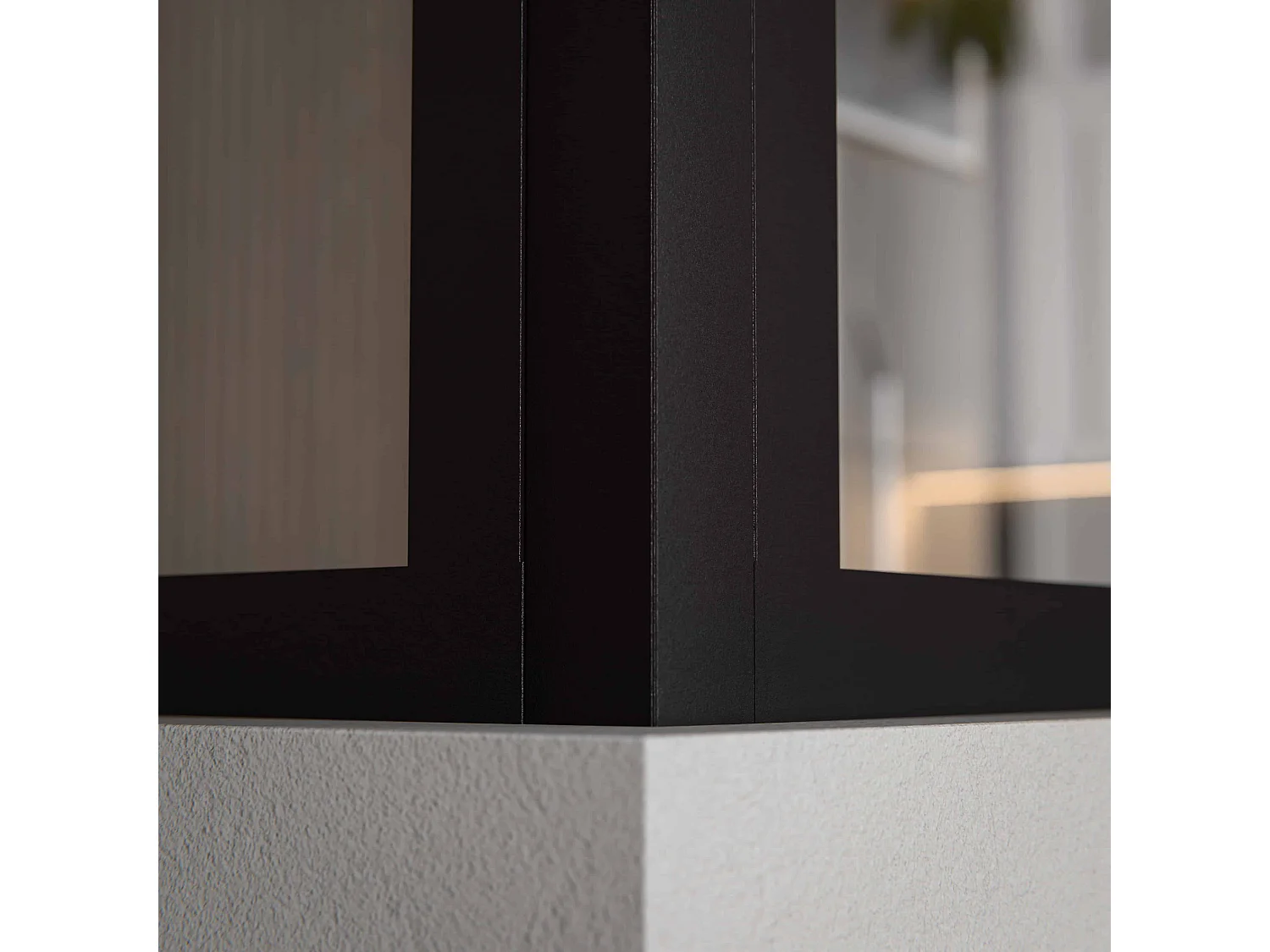 Poteau d'Angle - Verrière en Kit - Noir sablé