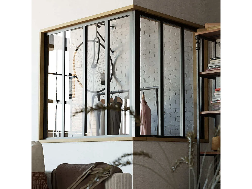 Poteau de Terminaison - Verrière en Kit - Blanc