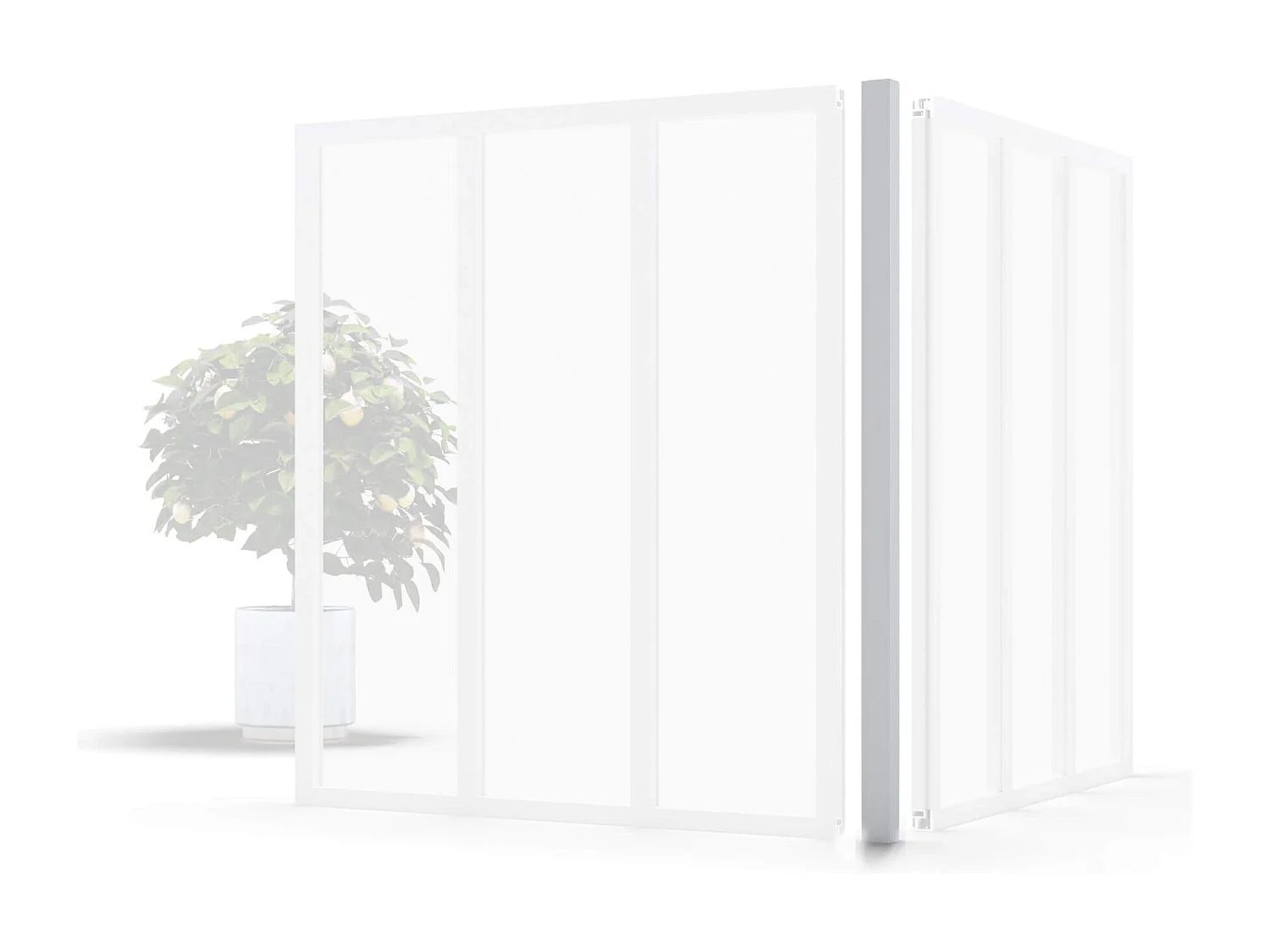 Poteau d'Angle - Verrière en Kit - Blanc