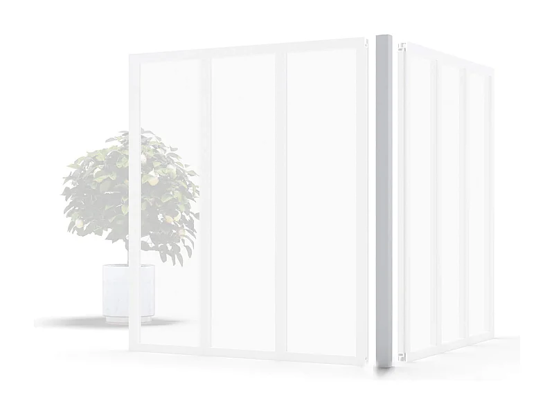 Poteau d'Angle - Verrière en Kit - Blanc