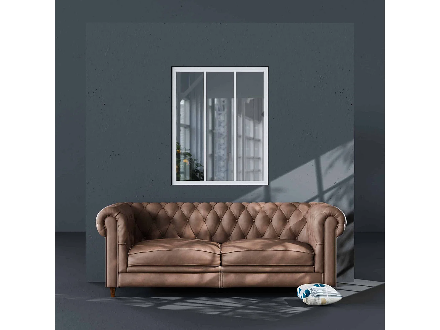 Verrière 3 Carreaux - Déjà Montée - Blanc