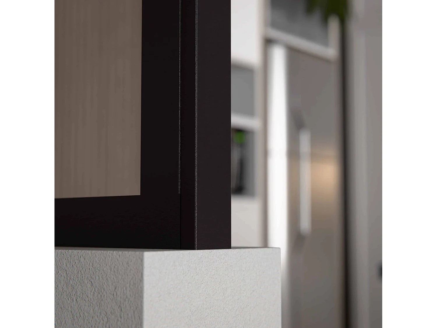 Poteau de Terminaison - Verrière en Kit - Noir sablé