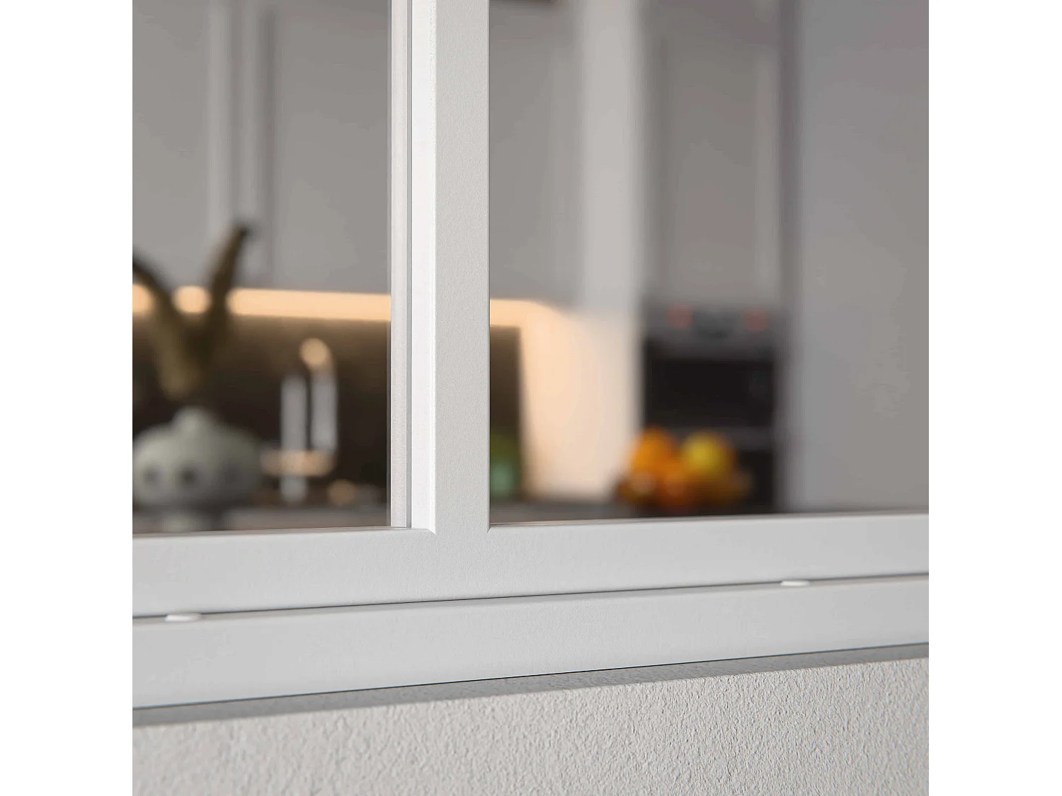 Verrière 2 Carreaux - Déjà Montée - Blanc