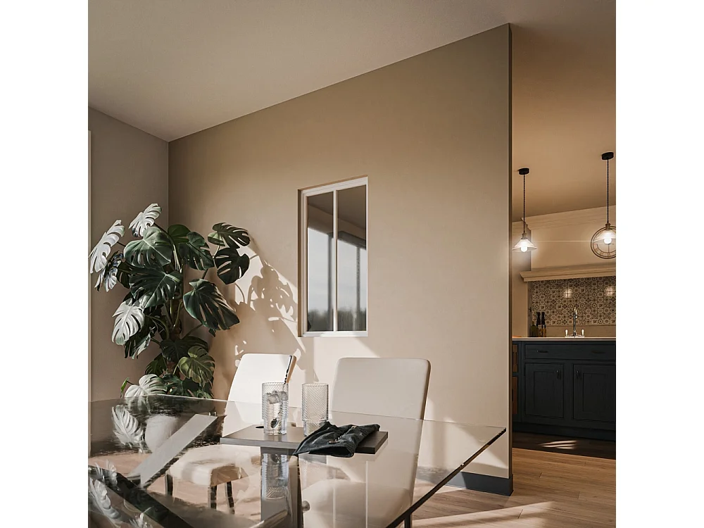 Verrière 2 Carreaux - Déjà Montée - Blanc