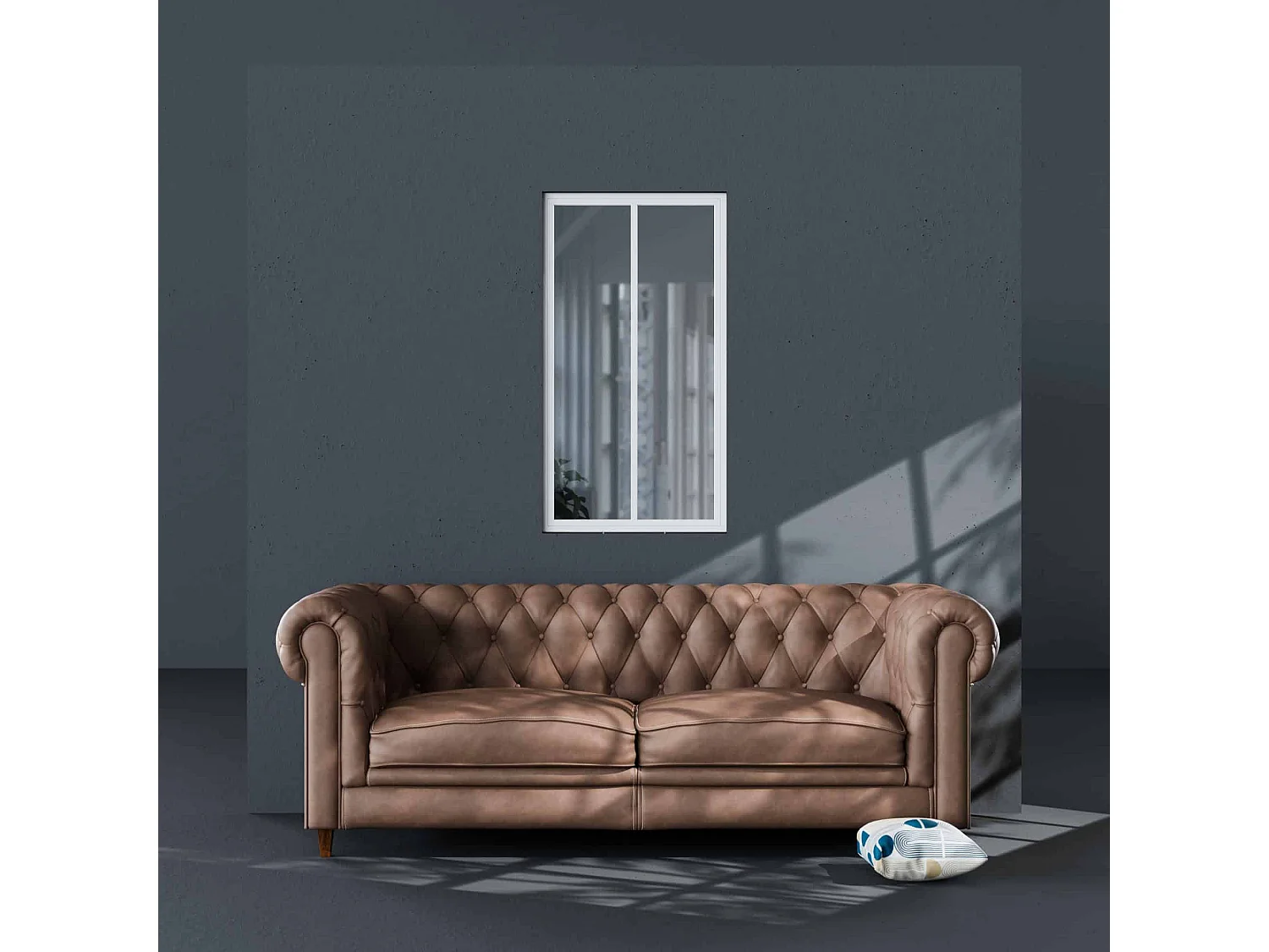 Verrière 2 Carreaux - Déjà Montée - Blanc