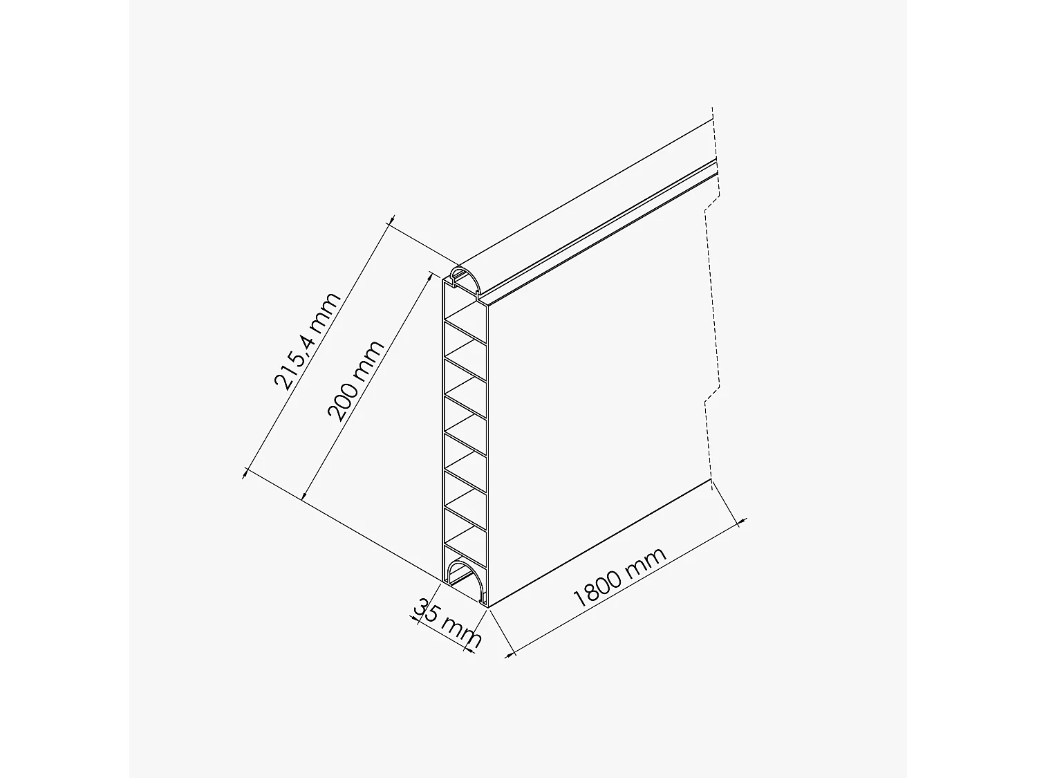 Plaque soubassement - Clôture PRO &amp; SLIM