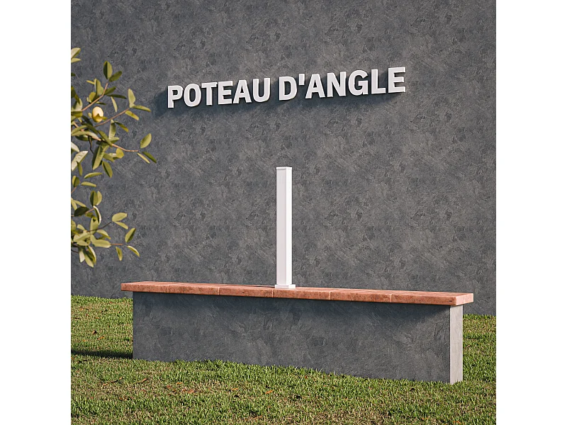 Poteau d'Angle SLIM 72 cm