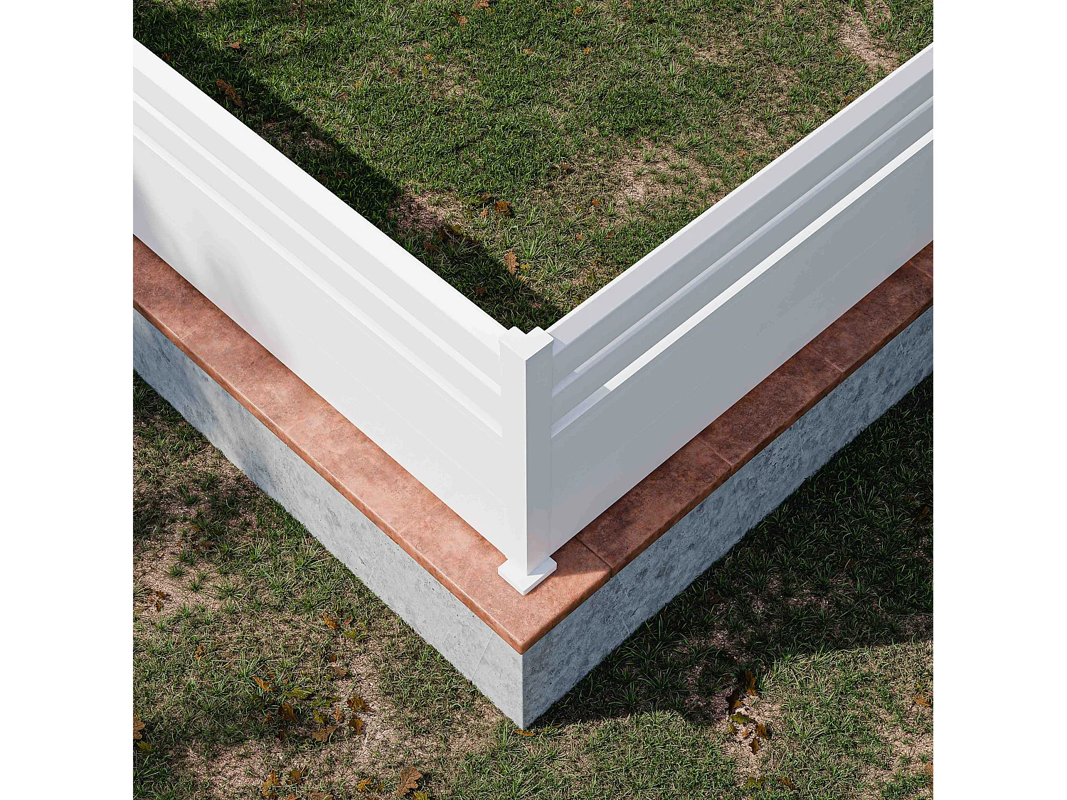 Poteau d'Angle SLIM 72 cm