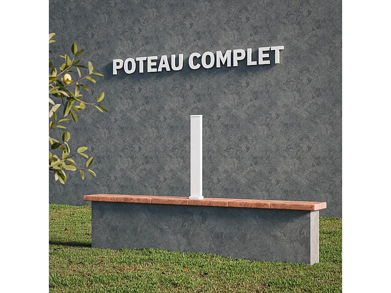 Poteau Complet SLIM 72 cm
