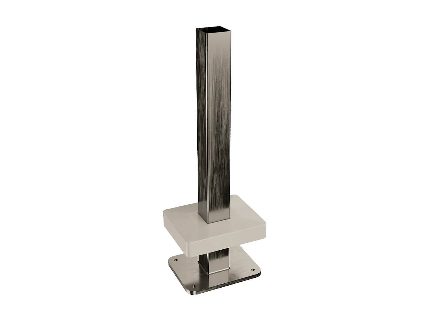 Platine pour poteau de clôture PVC SLIM 30 cm