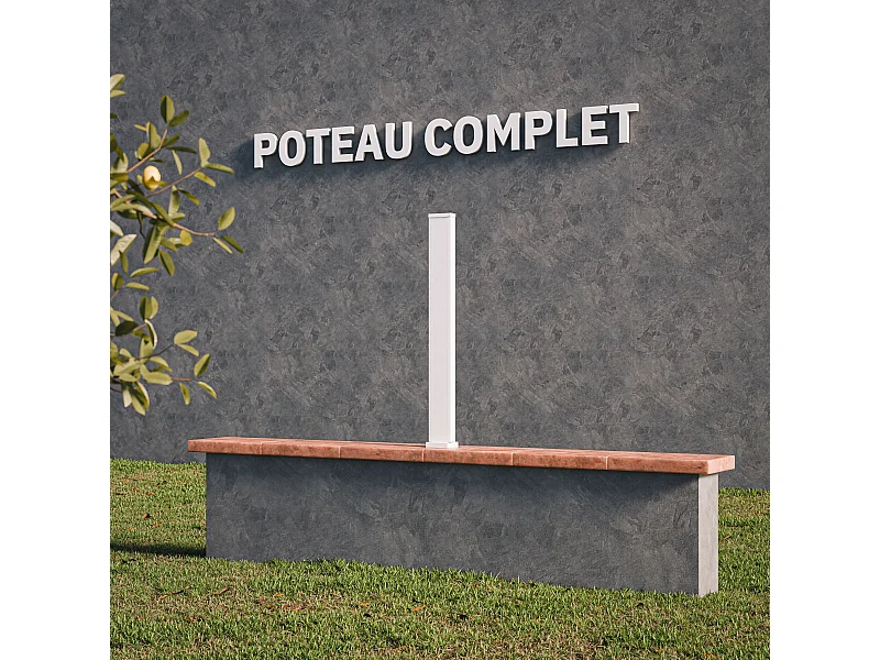 Poteau Complet SLIM 90 cm