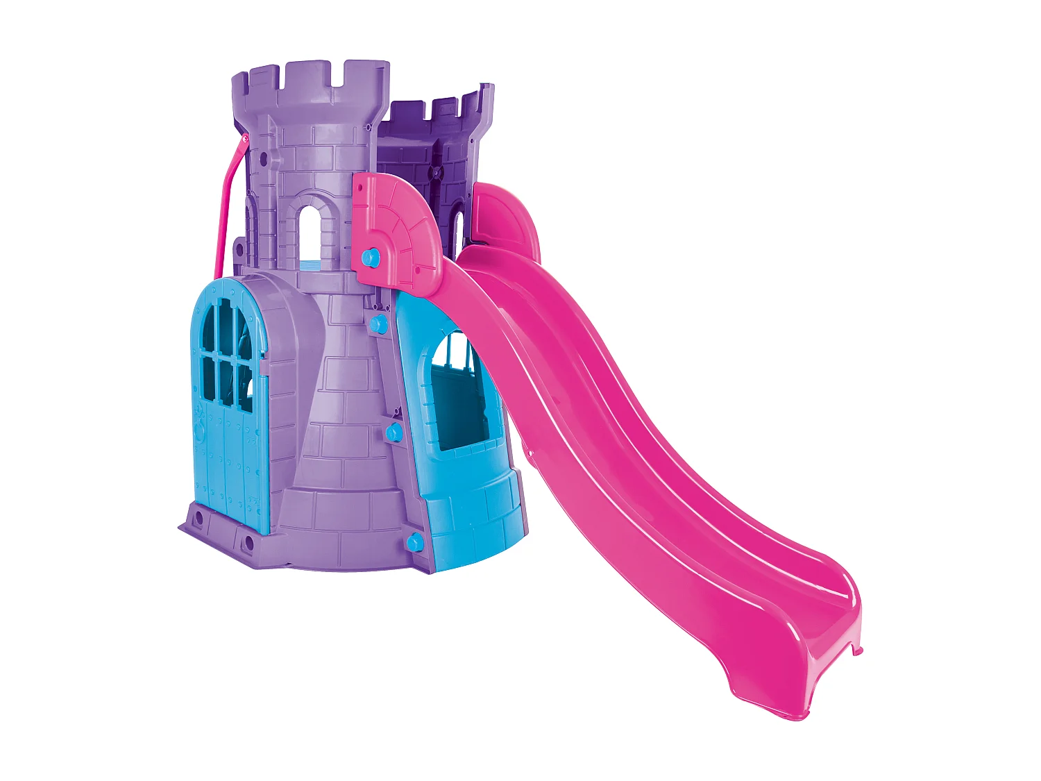 Castelo de plástico para crianças com escorrega CASTELO SLIDE