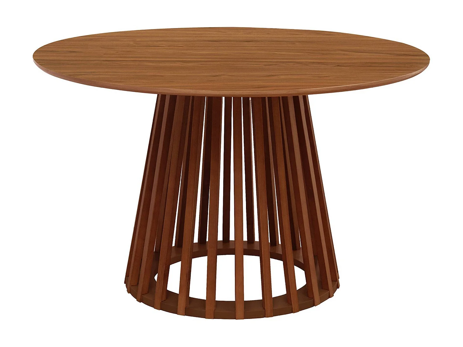 Mesa de comedor efecto madera de 4 plazas nogal