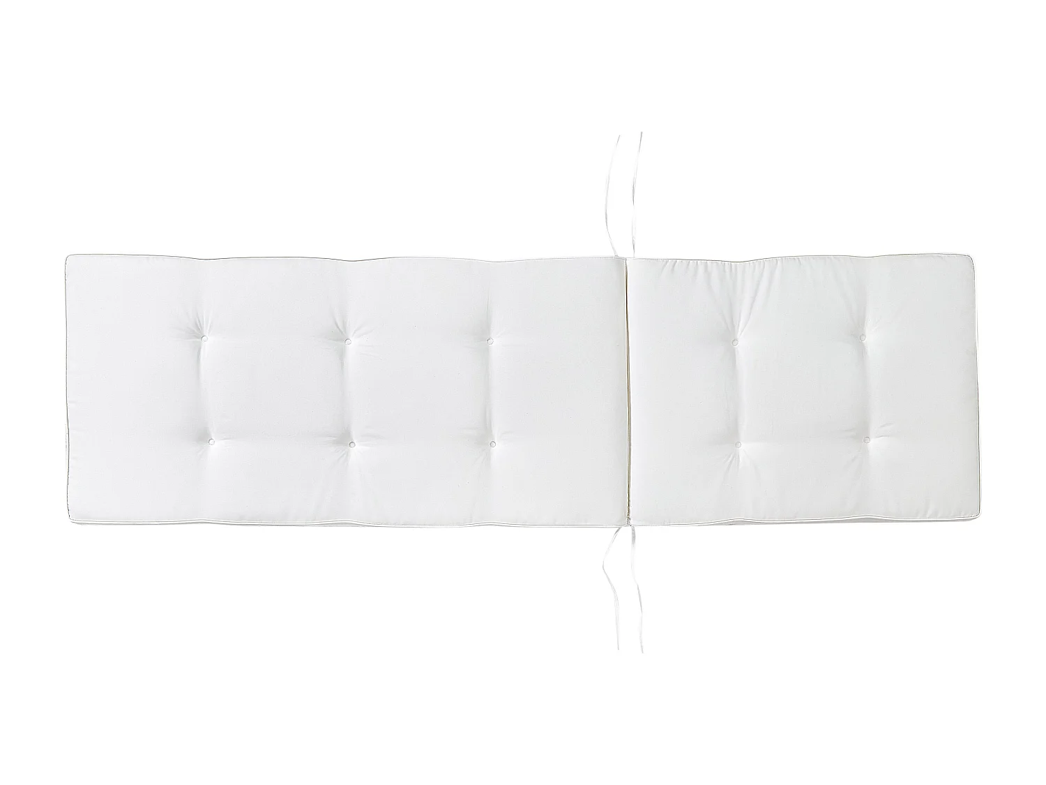 Cuscino per sdraio CESANA 192 x 56 cm Bianco sporco