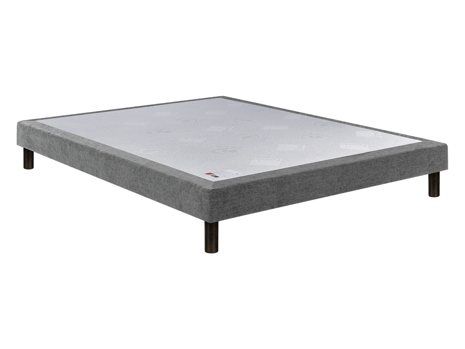 Sommier Epeda NATURE FERME GRIS 2x80x200