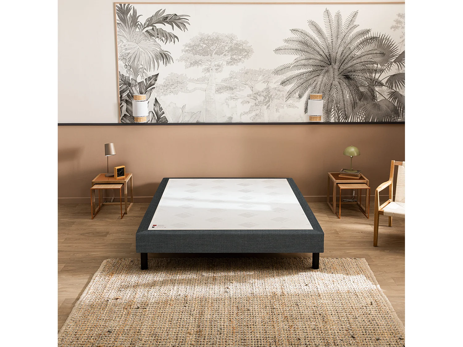 Sommier Epeda NATURE MEDIUM GRIS 140x190