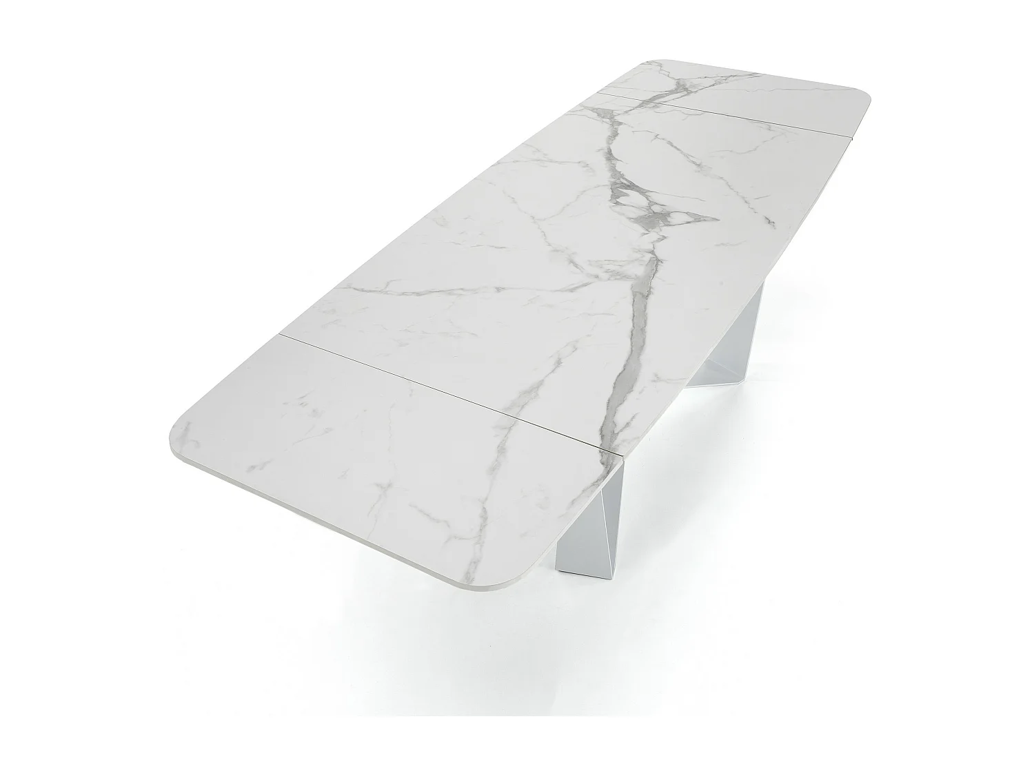 Table à rallonge KEMP MATT WHITE MARBLE
