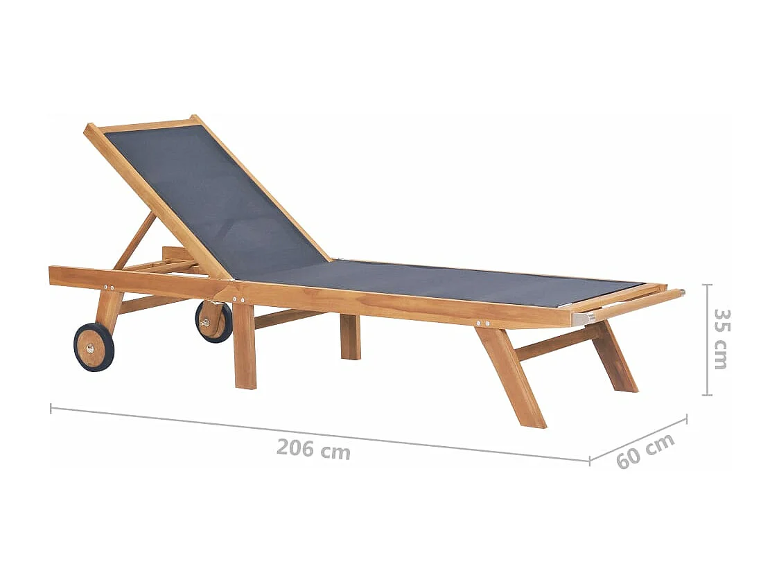 Transat chaise longue bain 206 x 60 x 35 cm 02_0012862