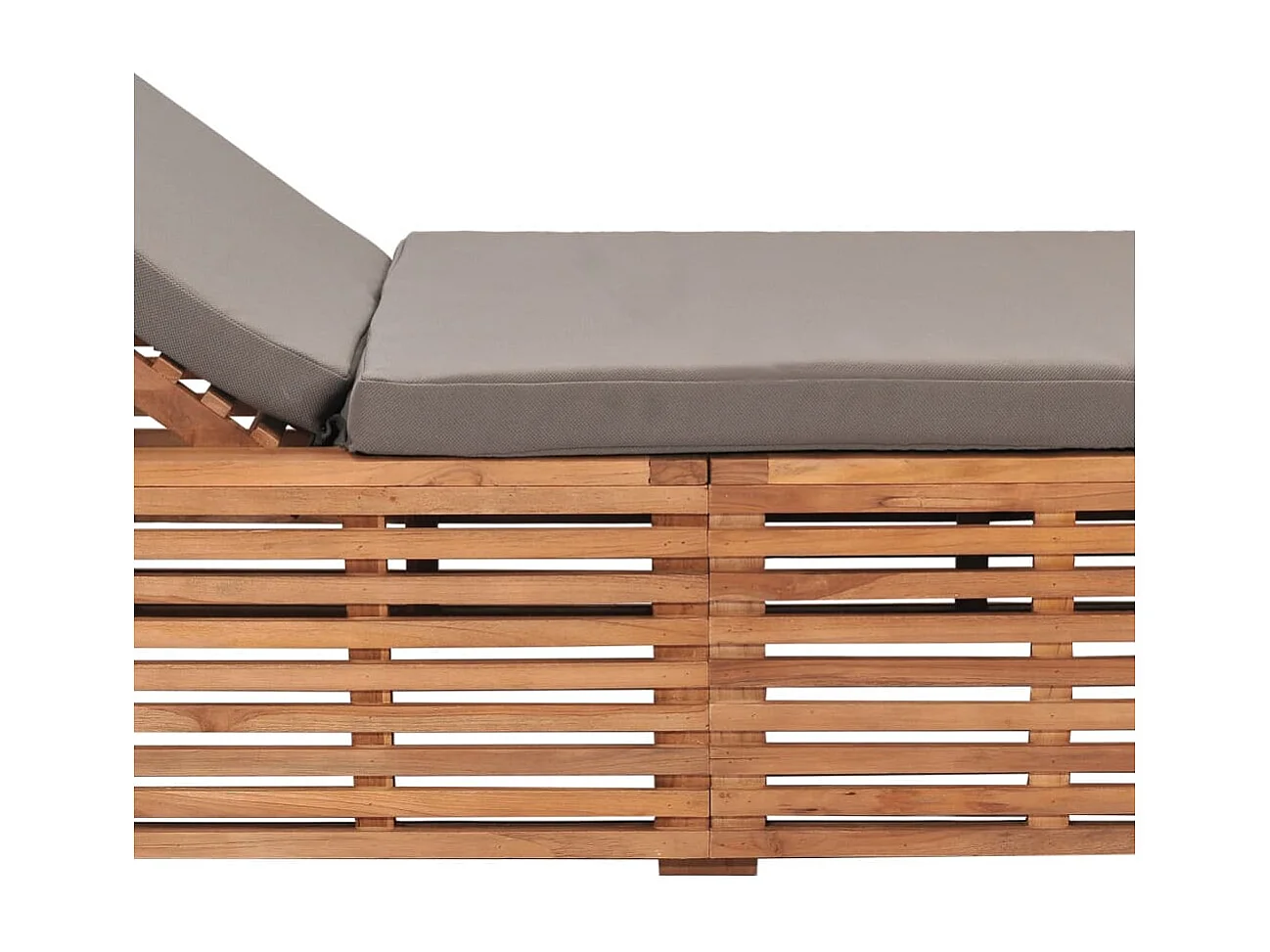 Transat chaise longue bain bois marron 200 x 60 x 35 cm 02_0012491