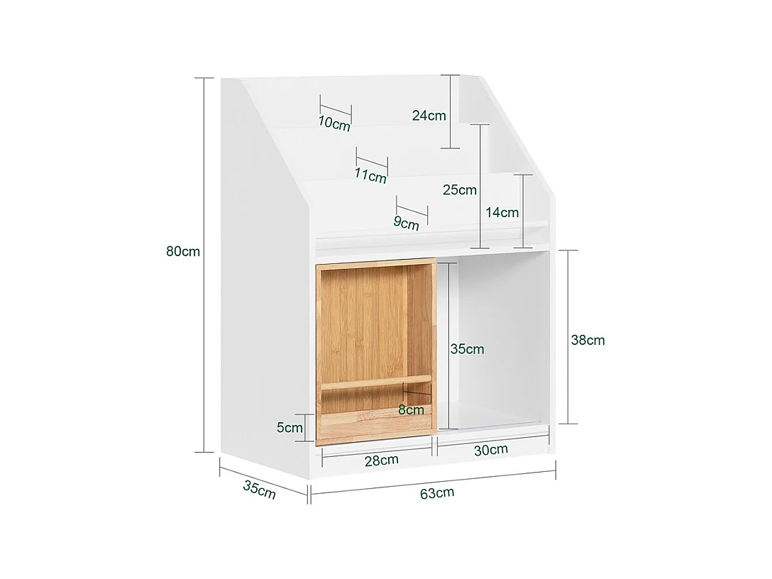 SoBuy Bücherregal kinder KMB98-W