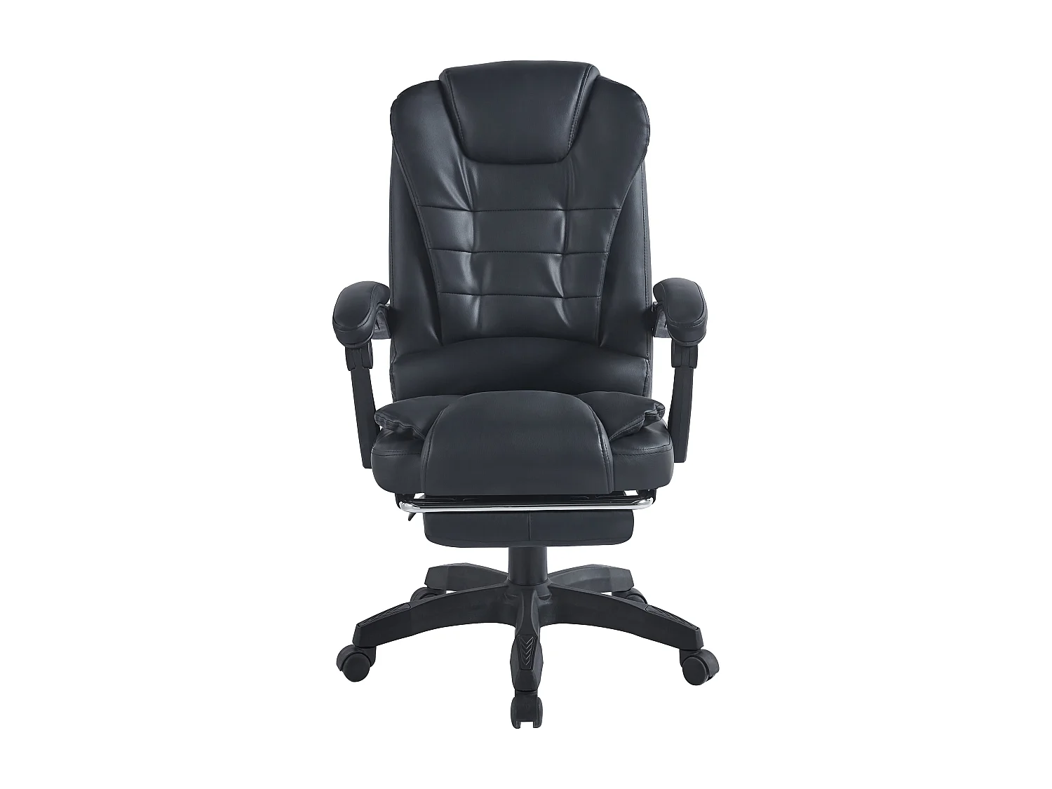 Chaise de bureau VCM chaise de bureau chaise pivotante fauteuil de direction repose-pieds chaise gaming Alasko (noir)