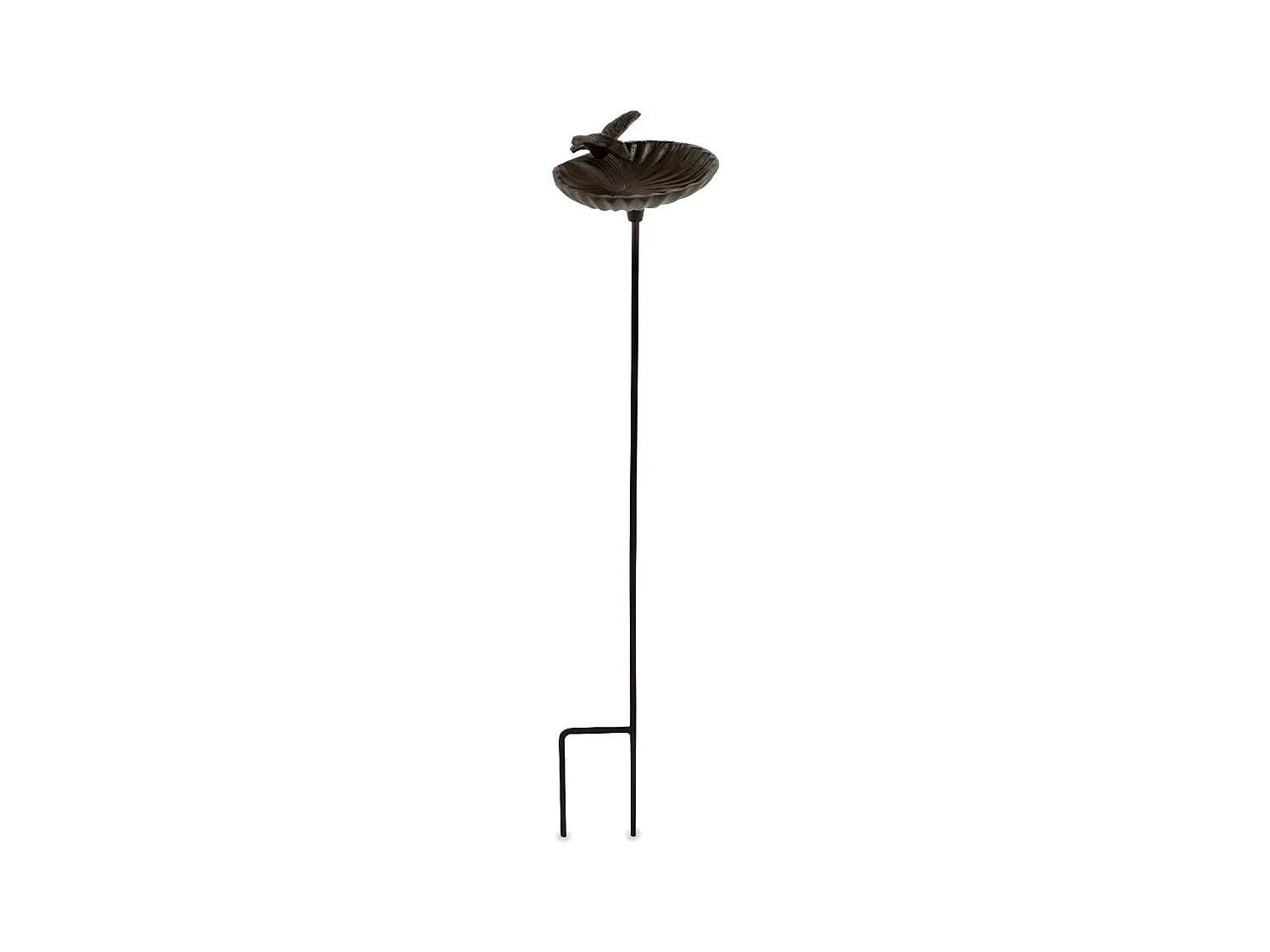 Abreuvoir oiseau sur pied fonte Fonte Marron - Décoration d'Autrefois