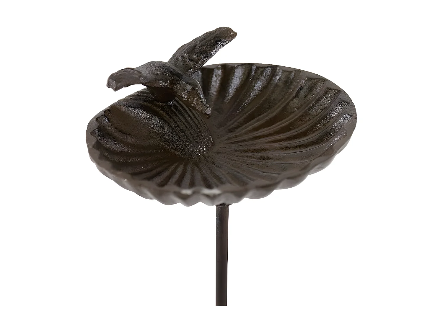 Abreuvoir oiseau sur pied fonte Fonte Marron - Décoration d'Autrefois