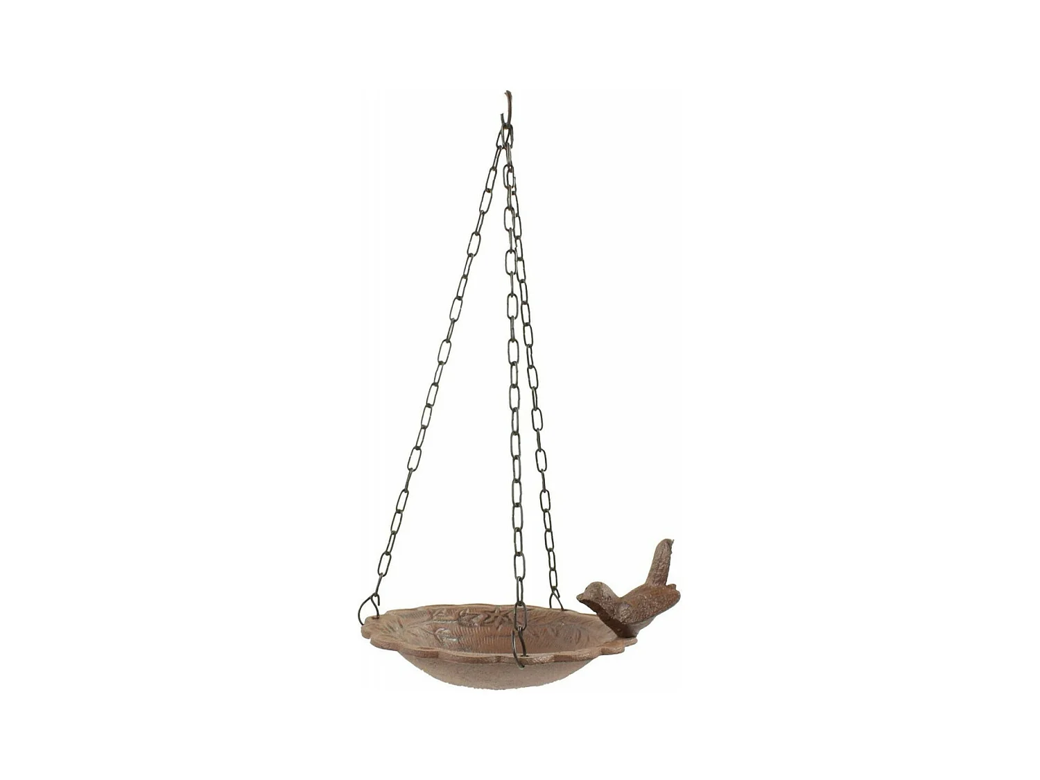 Mangeoire oiseau suspendu fonte Fonte Marron - Décoration d'Autrefois