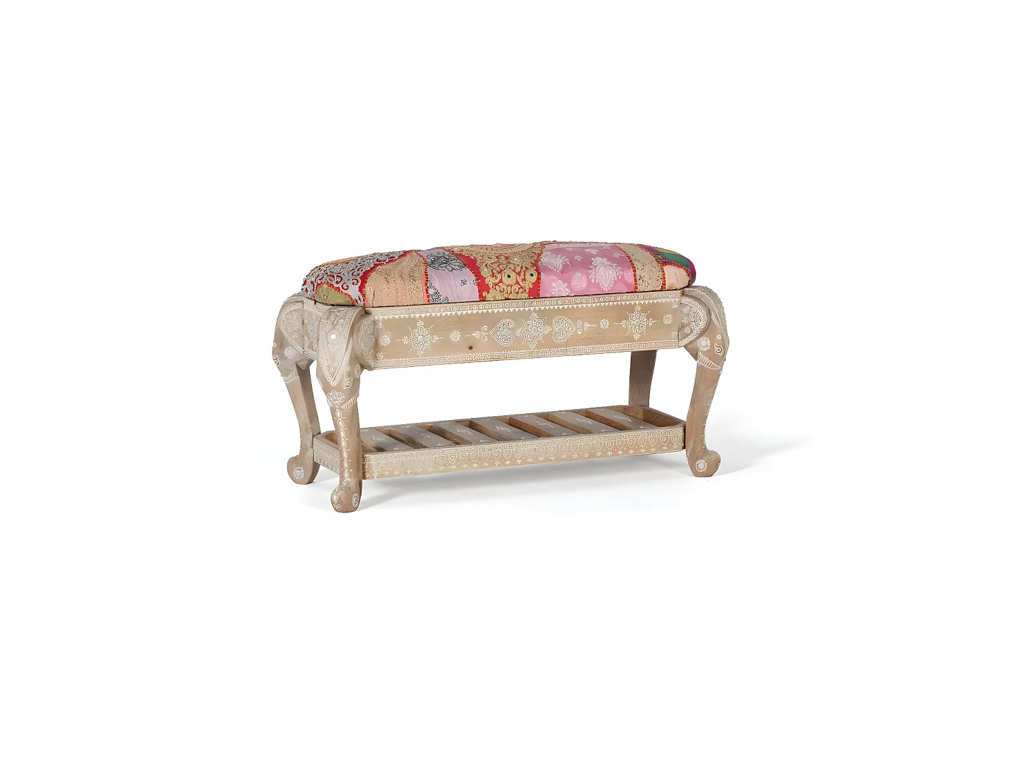 Banc 1 place Bois Marron - Décoration d'Autrefois