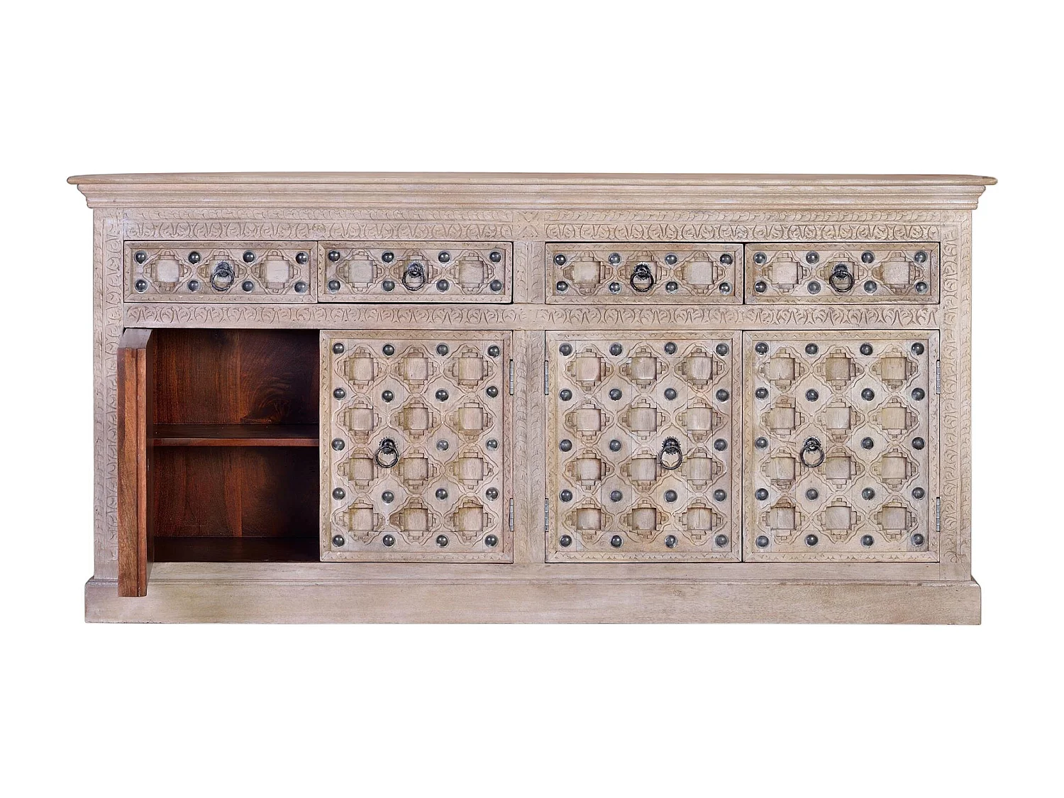 Buffet en manguier naturel