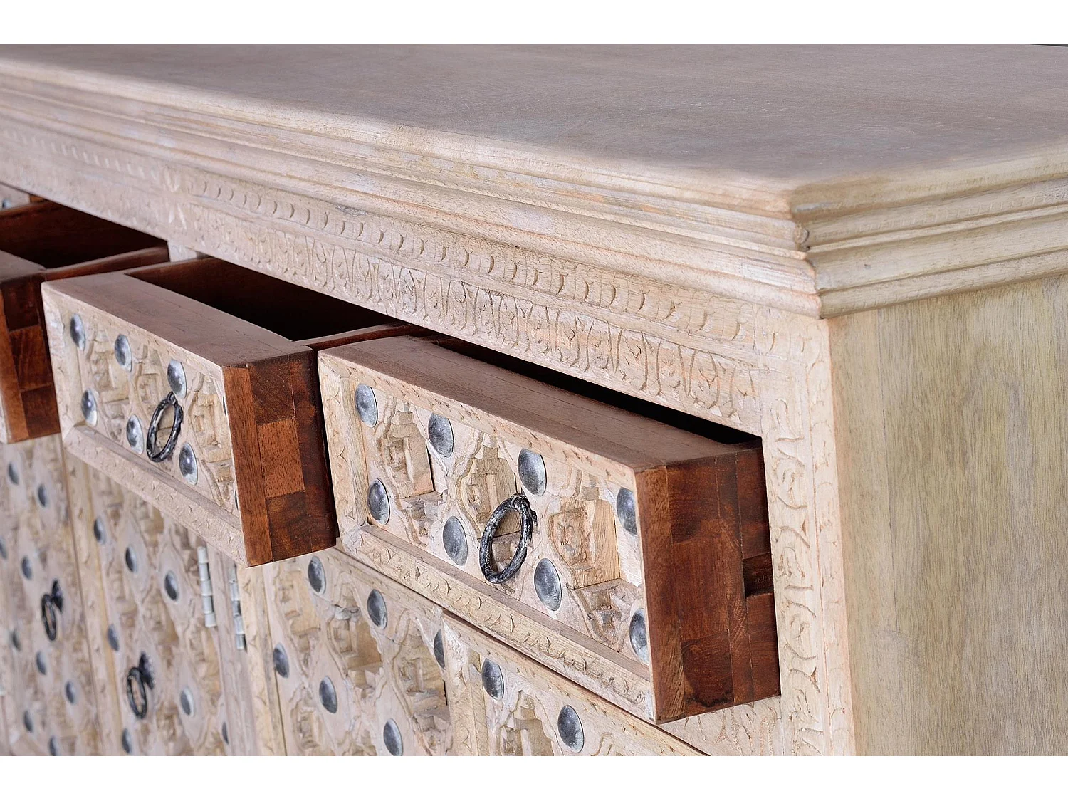 Buffet en manguier naturel