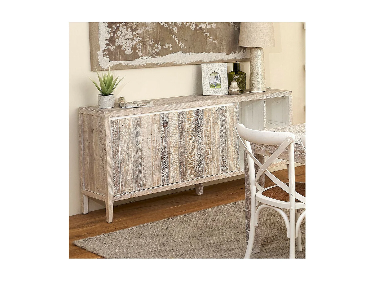 Buffet Bois Gris - Cadélia Décoration d'Autrefois