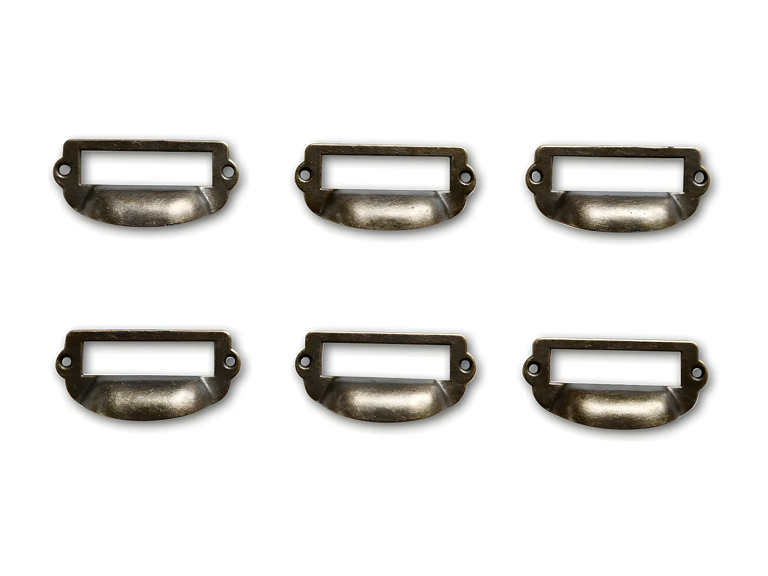 12 poignées fonte patinée 06 Fonte Marron - Décoration d'Autrefois