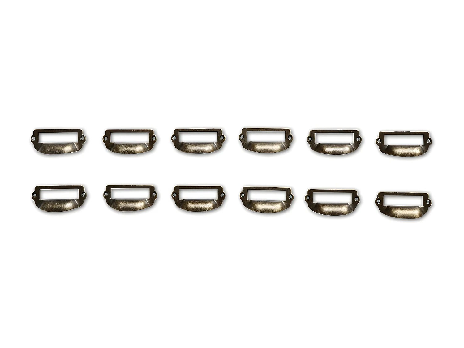 12 poignées fonte patinée 06 Fonte Marron - Décoration d'Autrefois