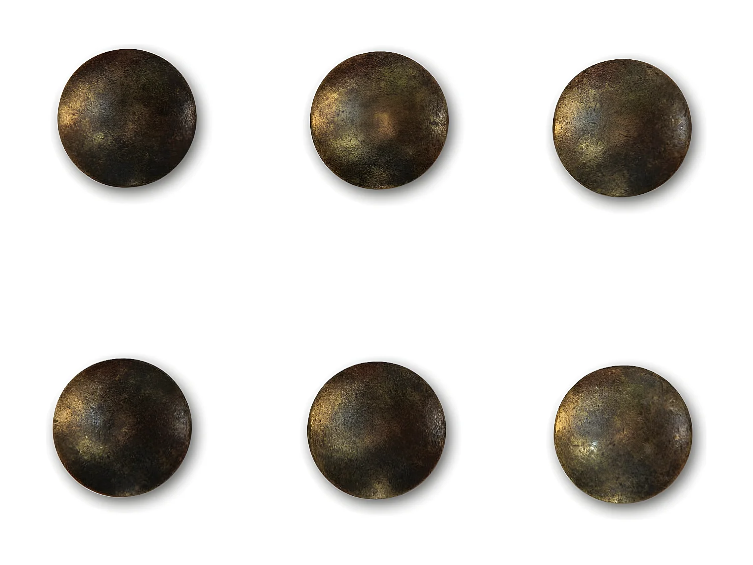 12 poignées fonte patinée 18 Fonte Marron - Décoration d'Autrefois