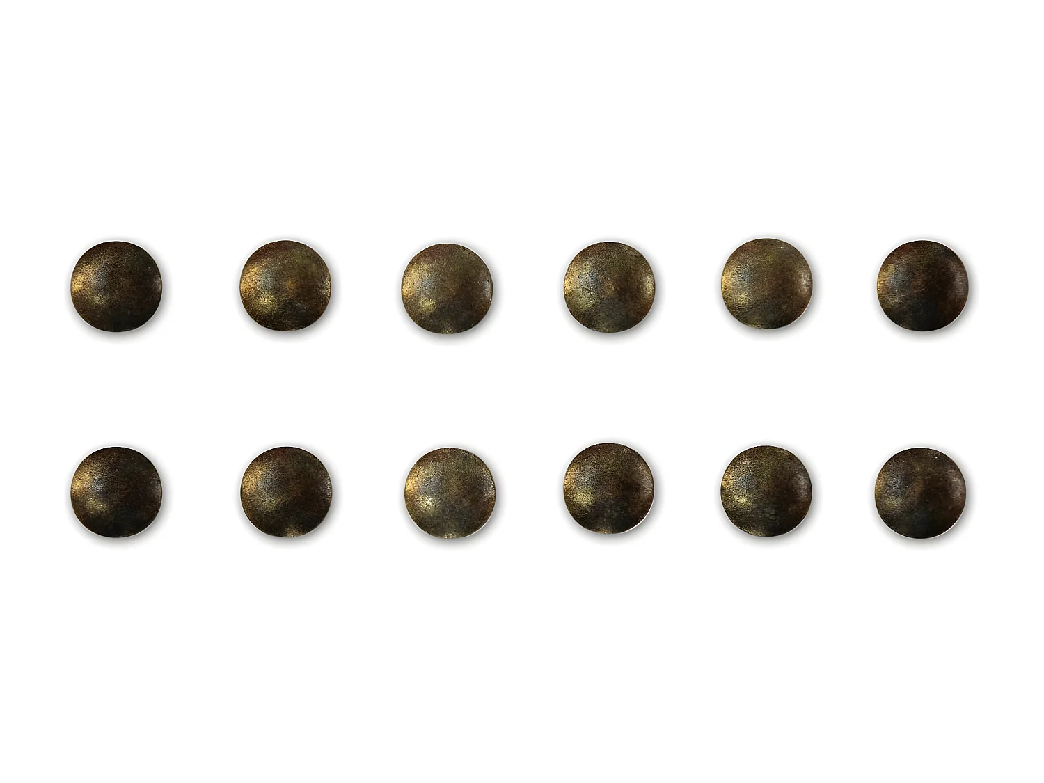 12 poignées fonte patinée 18 Fonte Marron - Décoration d'Autrefois