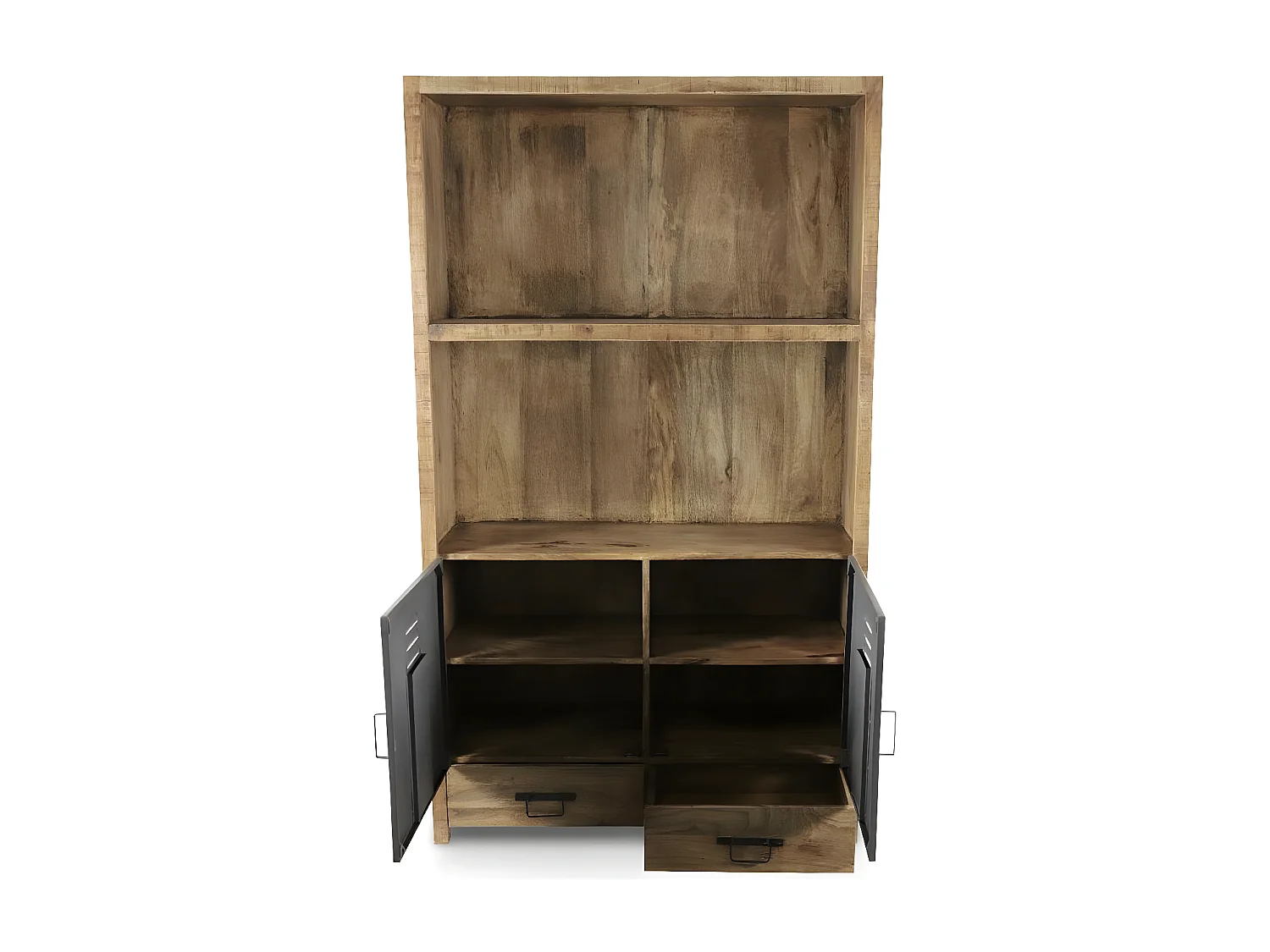 Buffet 2 tiroirs Bois Marron - Perlélia Décoration d'Autrefois