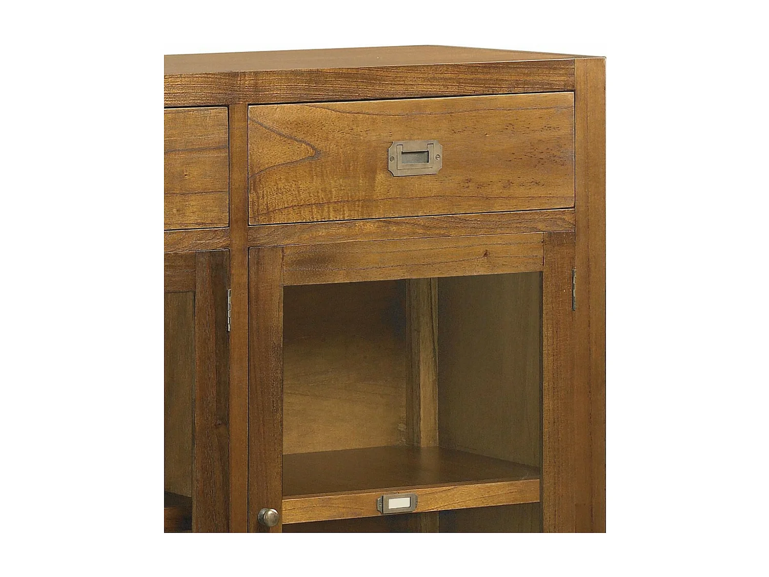 Buffet 6 tiroirs bronze Bois Marron - Onéline Décoration d'Autrefois